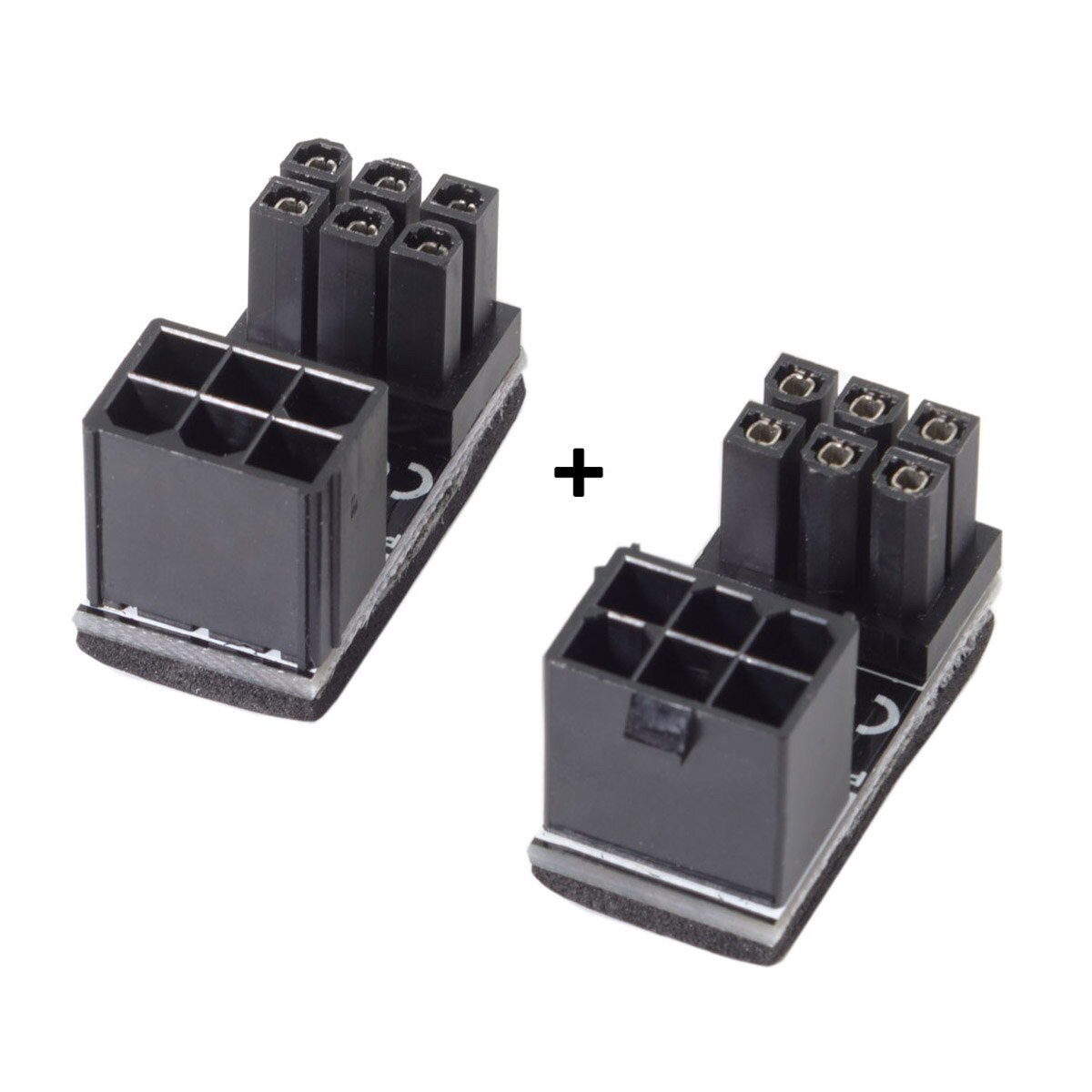 Cy kabel atx 12v 6 pins cpu eps  p4 strømforlengelseskabel 6 pins 180 graders vinklet strømadapter for stasjonære grafikkort