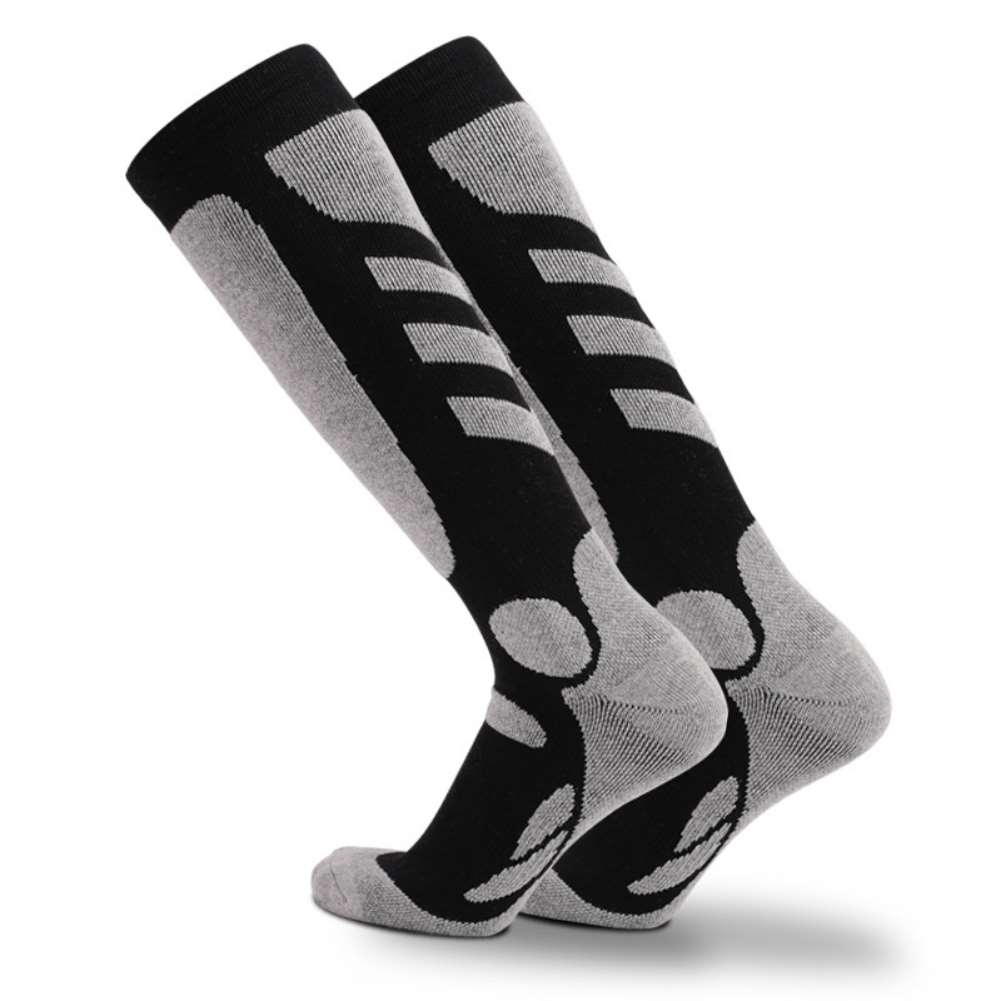 2 paar thermosocken für damen und herren, freundlicher, dicke baumwolle, warm, wintersocken, fahrradsocken, draussen-snowboardsocken, wandersocken, beinwärmer: B / Xl