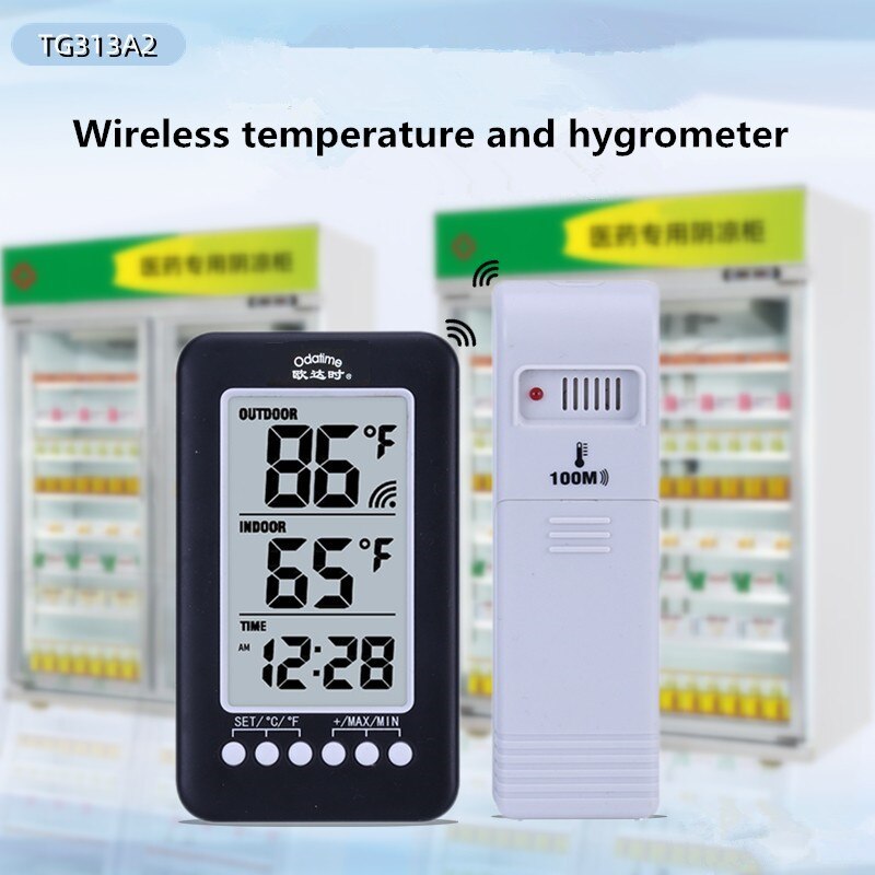 Digital Thermometer Outdoor Hygrometer For Refrigerator Electronic Temperature Humidity Sensor Wireless Remote Thermometer