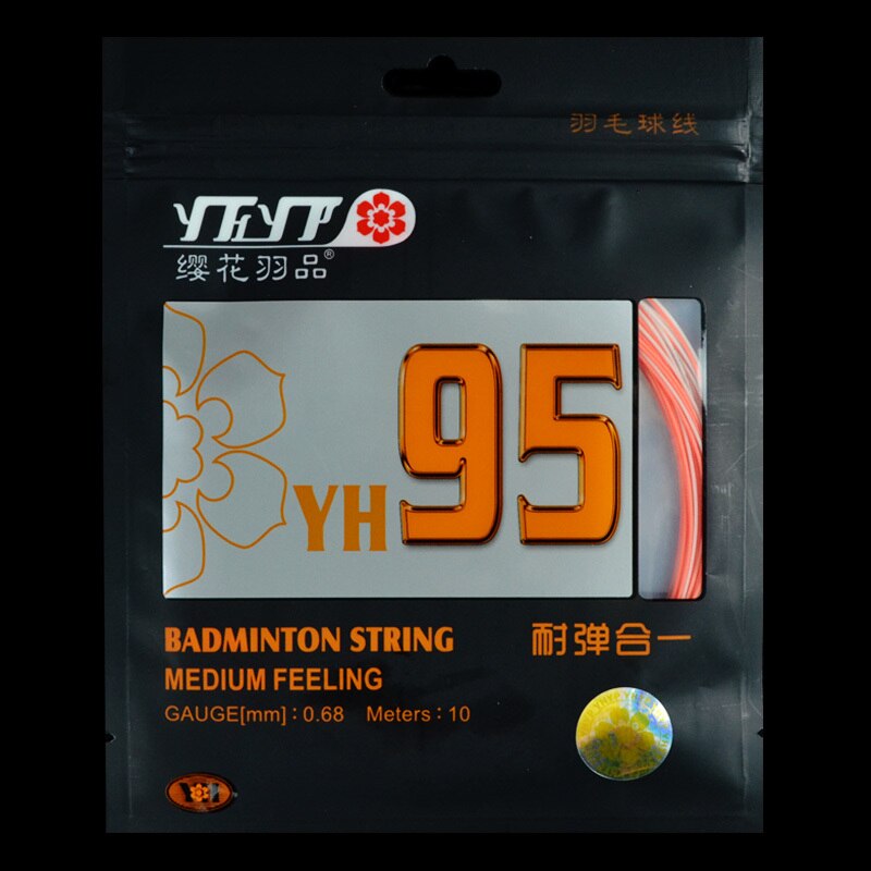 7 PCS Dezelfde als NBG95 Badminton String Medium Gevoel Hoge Veerkracht 0.68mm YH95 Racket Lijn L2092-7SPA: Rood