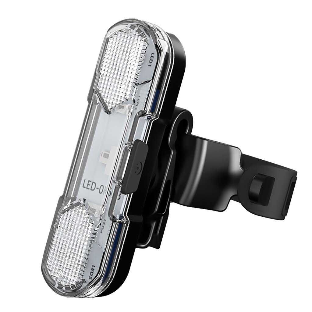 Road Mountain Bike Light Charging LED Flash Waterproof Bicycle Tail Light Bike Rear Light Night riding safety warning lights: WH
