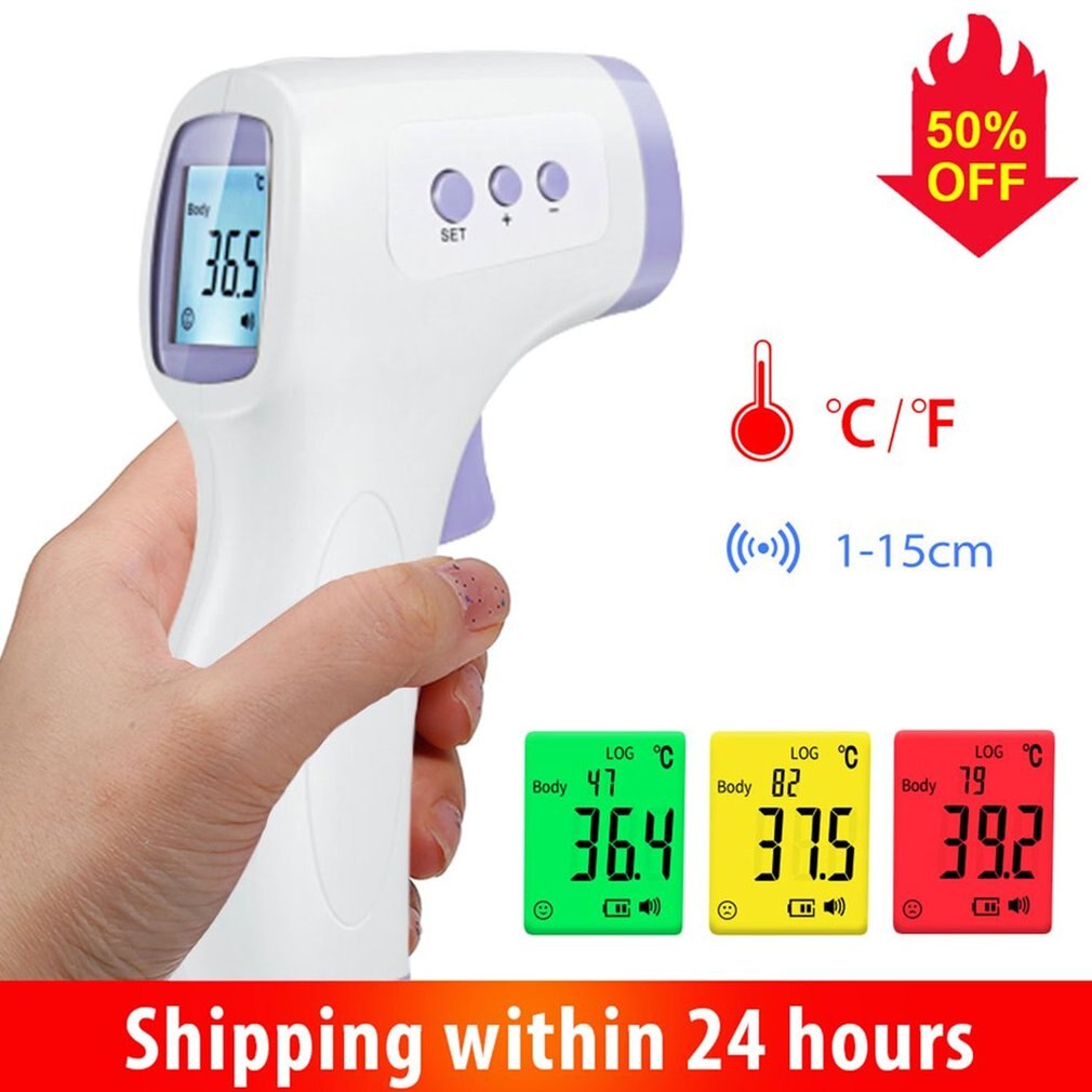 Voorhoofd Infrarood Thermometer Lichaamstemperatuur Niet Contact Infrarood Baby Thermometer Koorts Digital Gereedschap Meten Voor Baby Volwassen