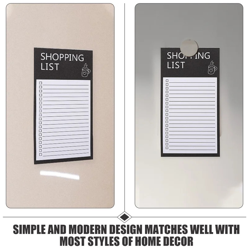 Magnetic Fridge Message Board，Portable Tearable Magnet Memo Board Sticky Notes，Home Kitchen Shopping List Office Memo Planner