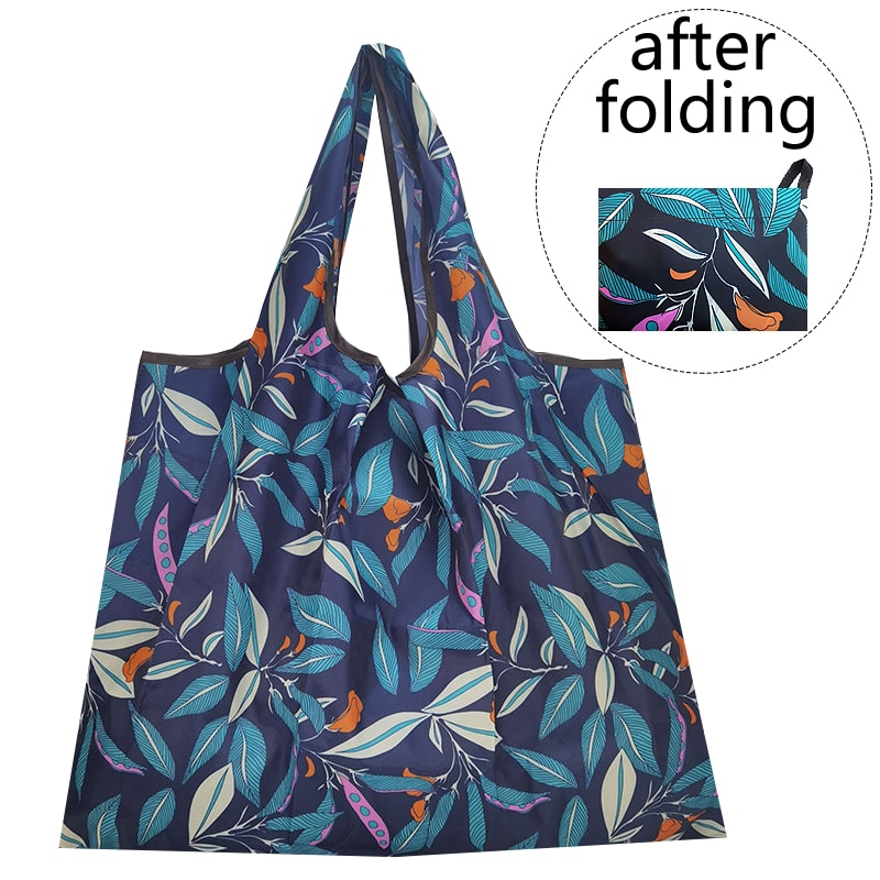 Große Größe Mehrweg Faltbare Einkaufstasche Tote Tasche Eco Tasche T-shirt Tasche Wasserdichte Ladenbesitzer Taschen Handtaschen