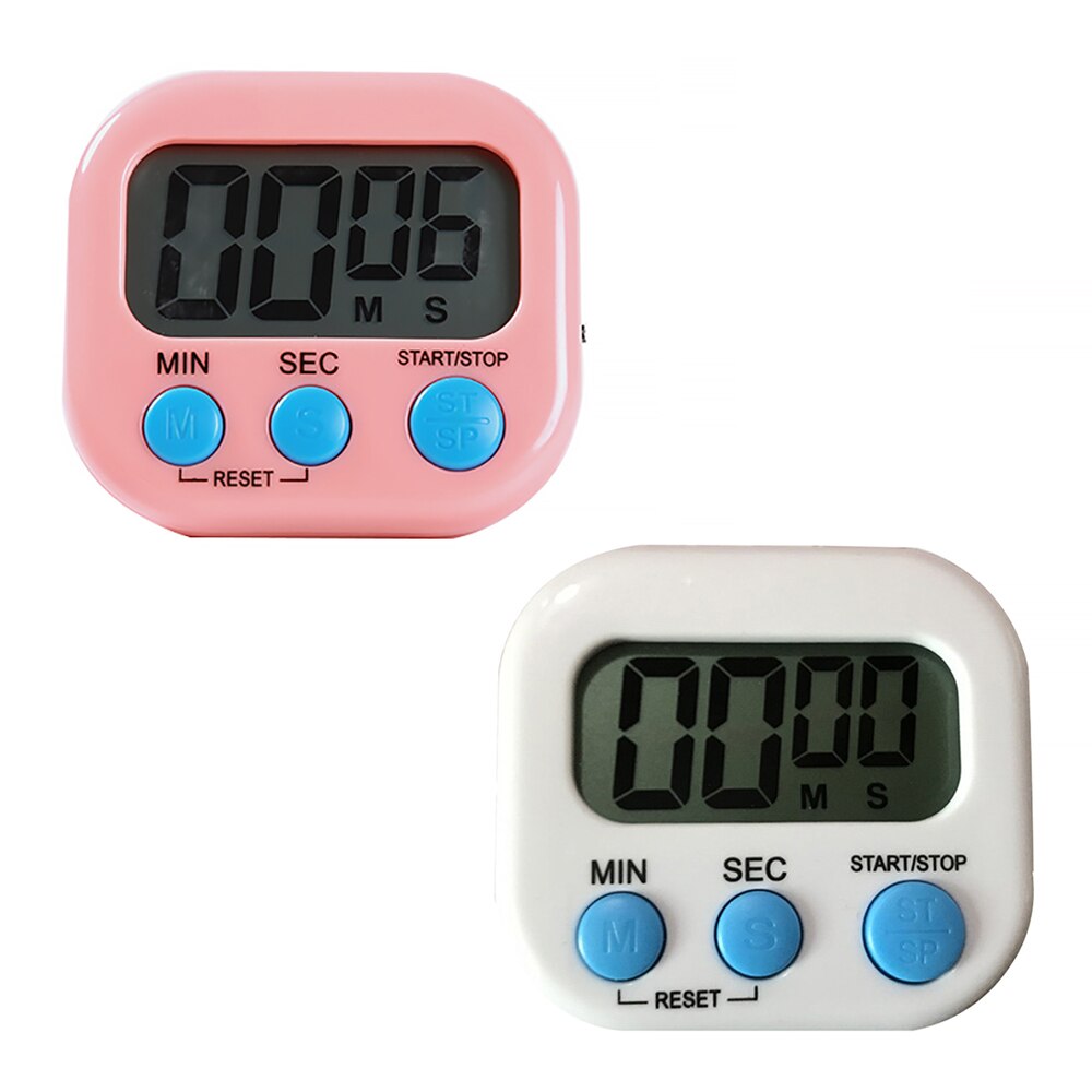Large Magnetic LCD Digital Kitchen Countdown Timer Stopwatch Alarm With Stand Kitchen Timer Practical Cooking Alarm Clock