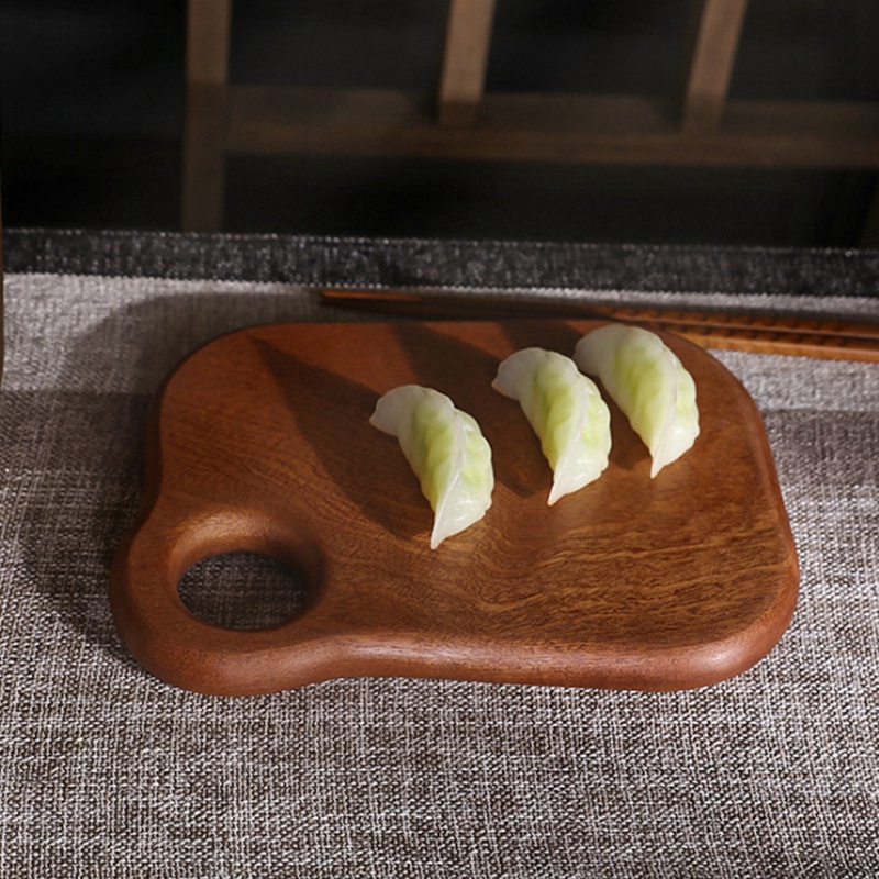 Simple madera de ébano de cocina de tablero de corte engrosada madera entera de tabla para pan tabla