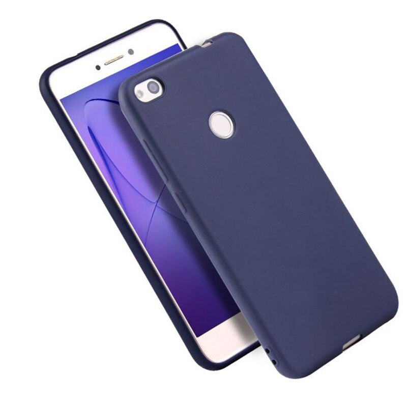 Huawei GR3 Matte Case GR3 Silicone Soft TPU Cover case for huawei GR3) Matte Candy solid colors Cover Back Case: Dark blue