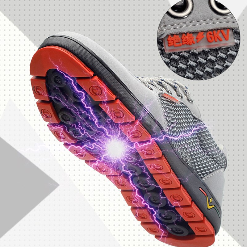 6KV Electrician High-Voltage Protective Work Boots Lightweight Breathable Safety Shoes Labor Insurance Shoes For Men And Women
