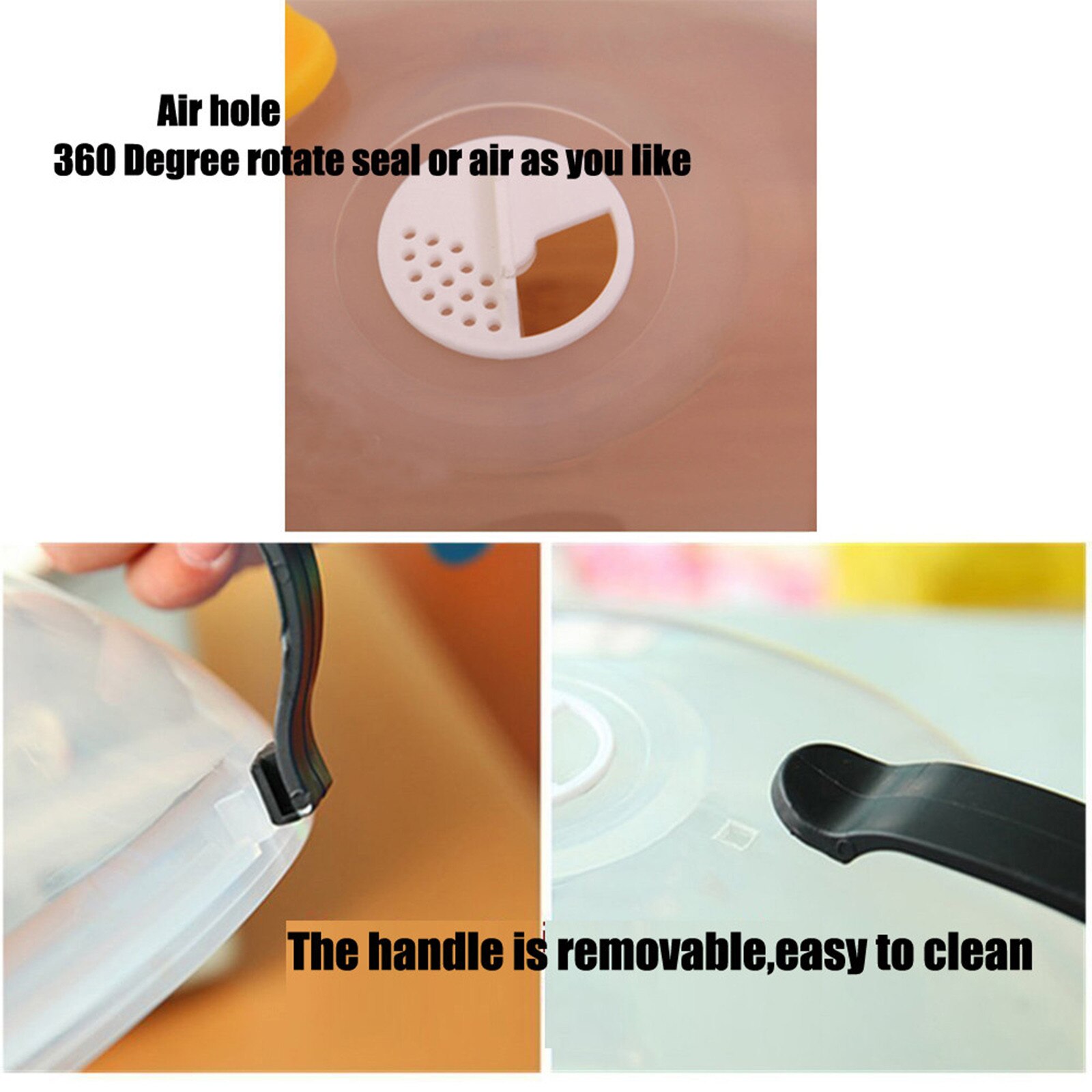 Food Multifunction Splatter Guard Microwave Hover Anti-Sputtering Cover