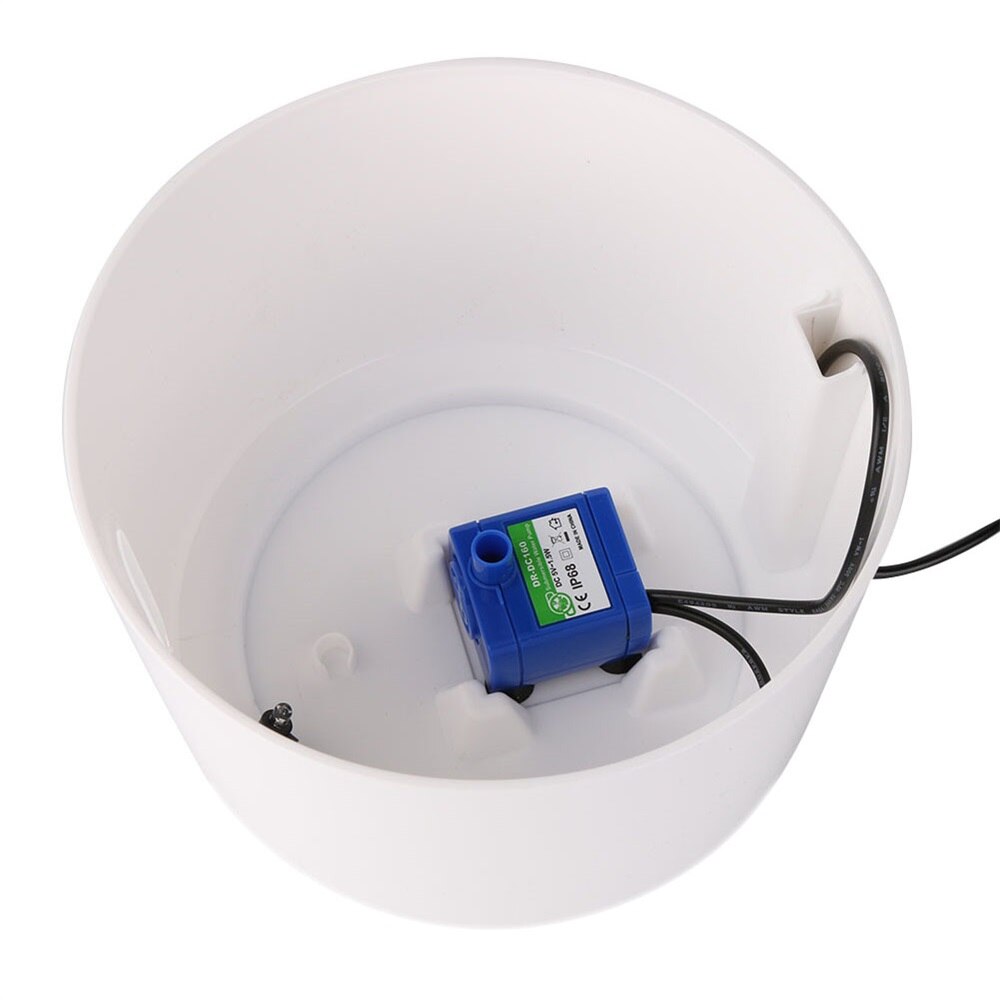 Grote drinkbak met veer, automatische waterfontein voor katten, waterdispenser voor katten, automatische voerbak, drinkfilter voor de zomer.