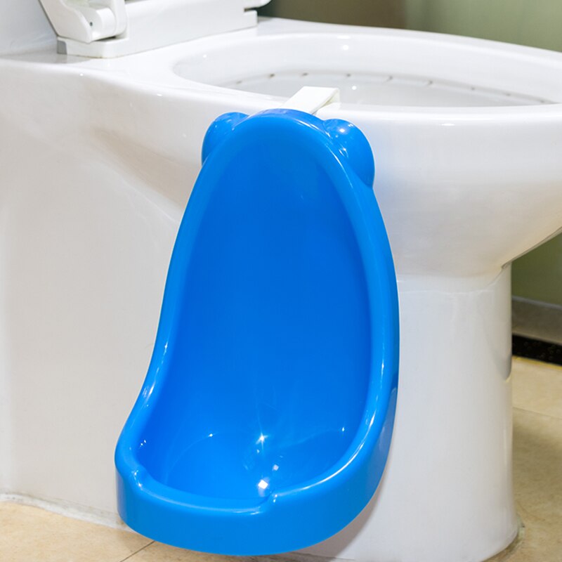 Väggmonterad urinoar för barn fast manlig babyprylar tillbehör stativ typ urinhink häng nära pall urinoar träningspotta: Blå