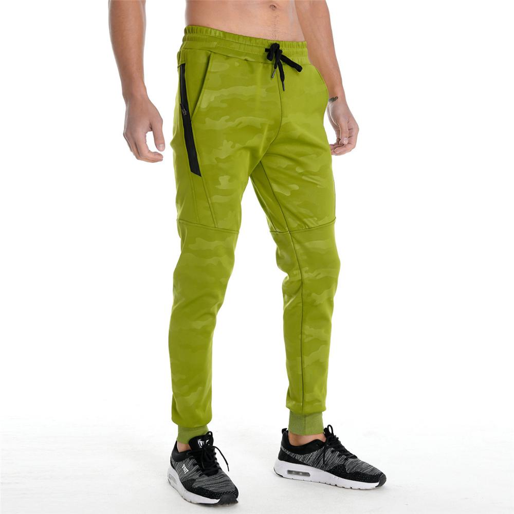 Camouflage joggingbroeken heren hardloopbroeken katoenen trainingsbroeken sportschool fitness trainingsbroeken heren herfst trainingsbroeken: Grasgroen / M
