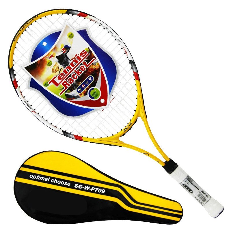 Bastões de tênis compósitos amadores de carbono-rede para adultos crianças presentes de batedor de morcegos de tênis 1 sacos de batedor e 2 amortecedor