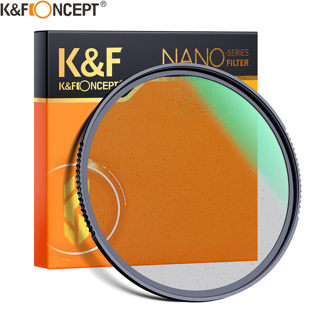 K &amp; F Concept Black fog diffusione 1/2 1/1 filtro obiettivo effetti speciali scatta Video come film 49mm 52mm 58mm 62mm 67mm 77mm 82mm
