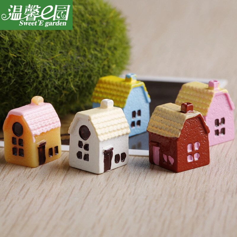 3PCS/lot 1.7x1.5cm Doll house Handmade house birthday 3D puzzles for adults and lovers dream house children color random