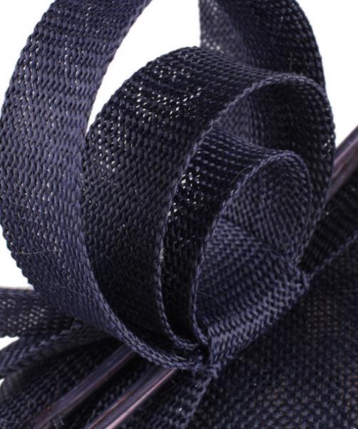 Grands chapeaux élégants fascinants pour femmes, chapeaux décoratifs pour fête de mariage, photographie, accessoires pour cheveux: navy