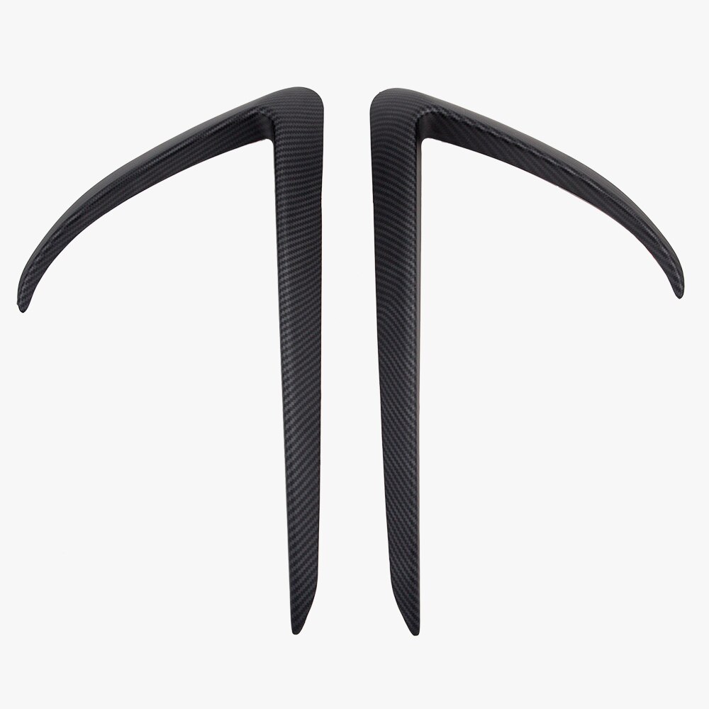Front Blade Trim Voor Tesla Model 3 Abs Koolstofvezel Auto Styling Decor Modificatie Mistlicht Spoiler Light Blade -2022