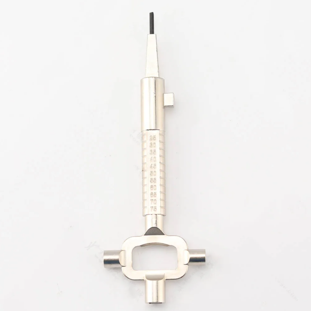 CHKJ Long Type 6 in 1 Lock Cylinder Measuring Tools Building Keys and Locksmith Lock Keys Construction Key Car Repair Tool