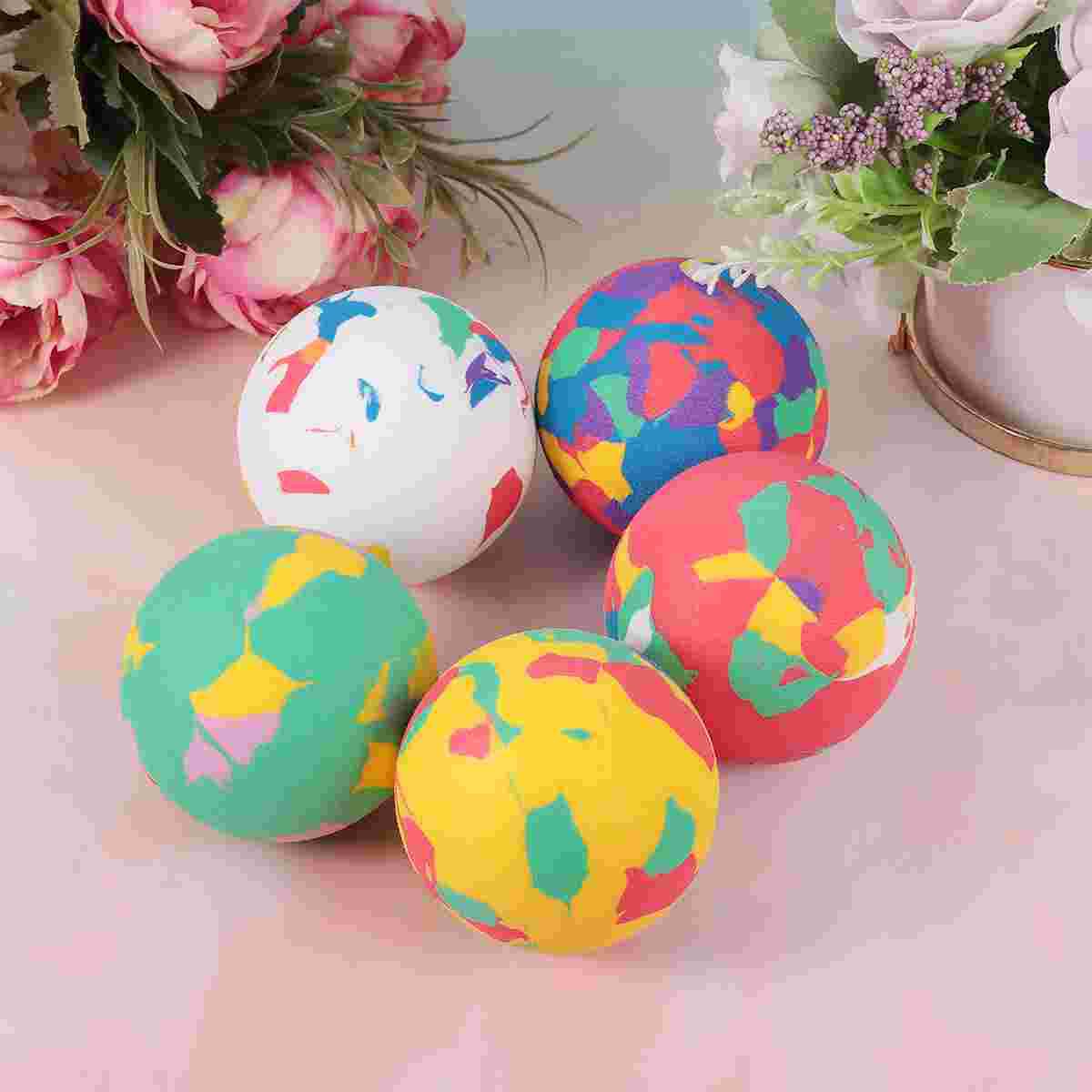 12pcs Bounce Balls Colorful Bouncy Balls Jumping Balls Children Kids Balls