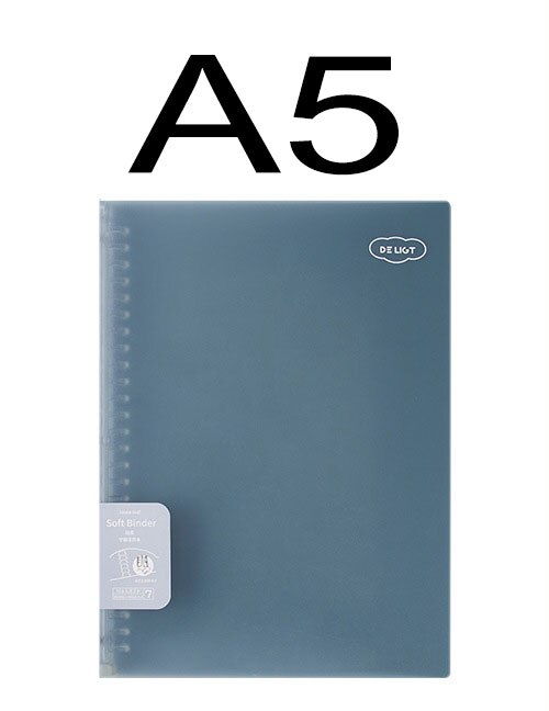 30 Sheet A5 / B5 Loose Leaf Soft Side Notebook Journal Planner Transparent Horizontal Line Notebooks School Office Stationery: A5-6