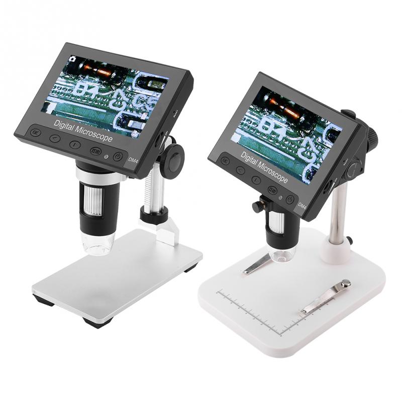 DM4 2MP 500/1000X Digitale Elektronische Mikroskop 4,3 "Anzeige Lupe Kommt Mit eine Unterstützung Plattform und LED Licht neue