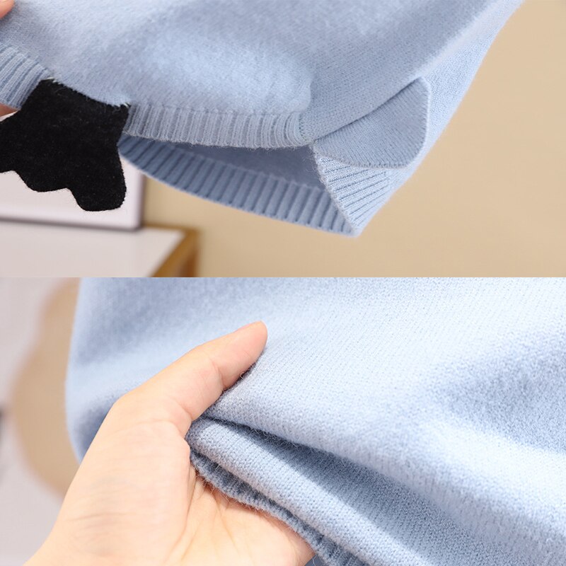 Pull mignon coréen pour enfants, en coton, sans couture, vêtements pour bébés garçons et filles, gilet de canard de dessin animé, pour automne et hiver