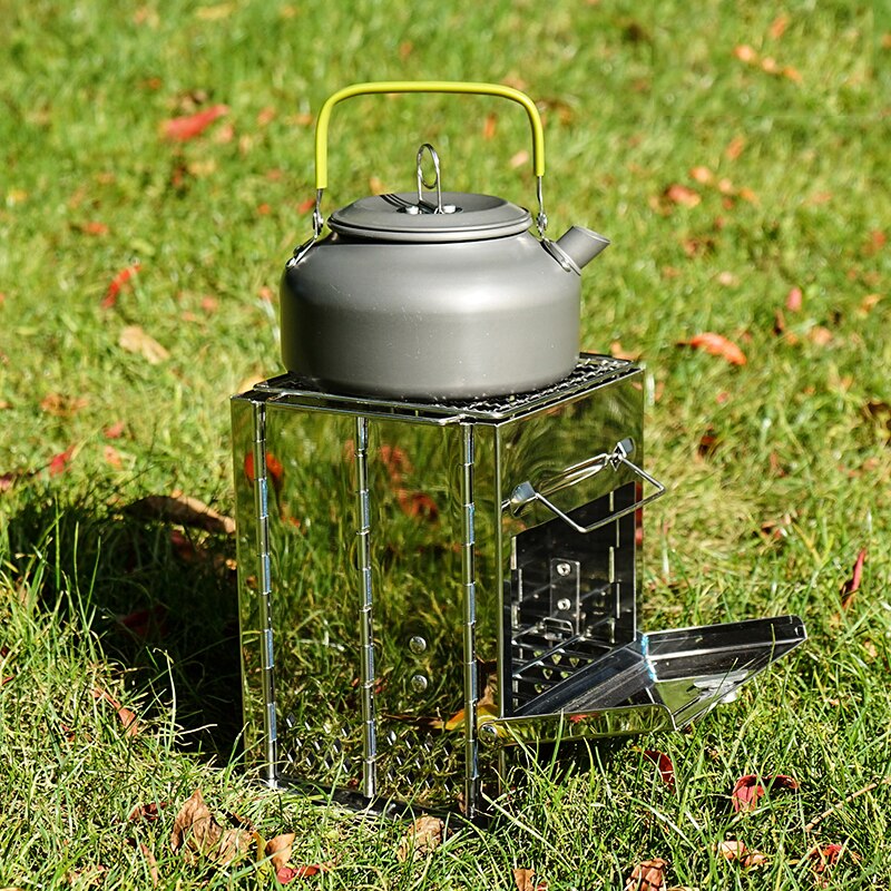 Mini Wood Stove Burning Fold Portable Stove Fire Pits Chef Stoves Mini-stove Camping Bbq Working Outdoor Fishing Warm Heating