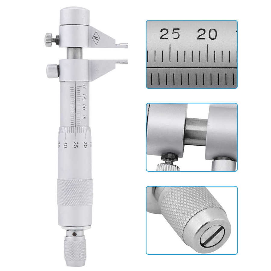 5 - 30mm rækkevidde 0.01mm inden i mikrometer hulboring indvendig diameter måler måler nøjagtighed målemål