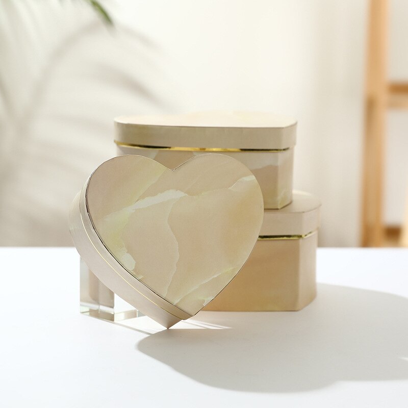 Blomsterhandler hatte æsker sæt æske slikæske æske emballage små kasser til juleblomster levende vase: B beige 3 stk
