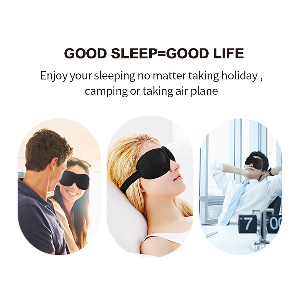 Antifaz para dormir 3D, ayuda para dormir, sombra de ojos estéreo, Parche de sombra para ojos, suave, portátil, antifaz, máscara de viaje para dormir