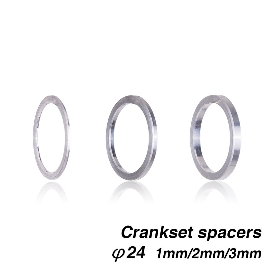 MTB Bike BB Axis Bottom Brackets Washer Thickness 1/2/3mm Crank BB Spacer Diameter 24mm Road Mountain Bicycle Parts
