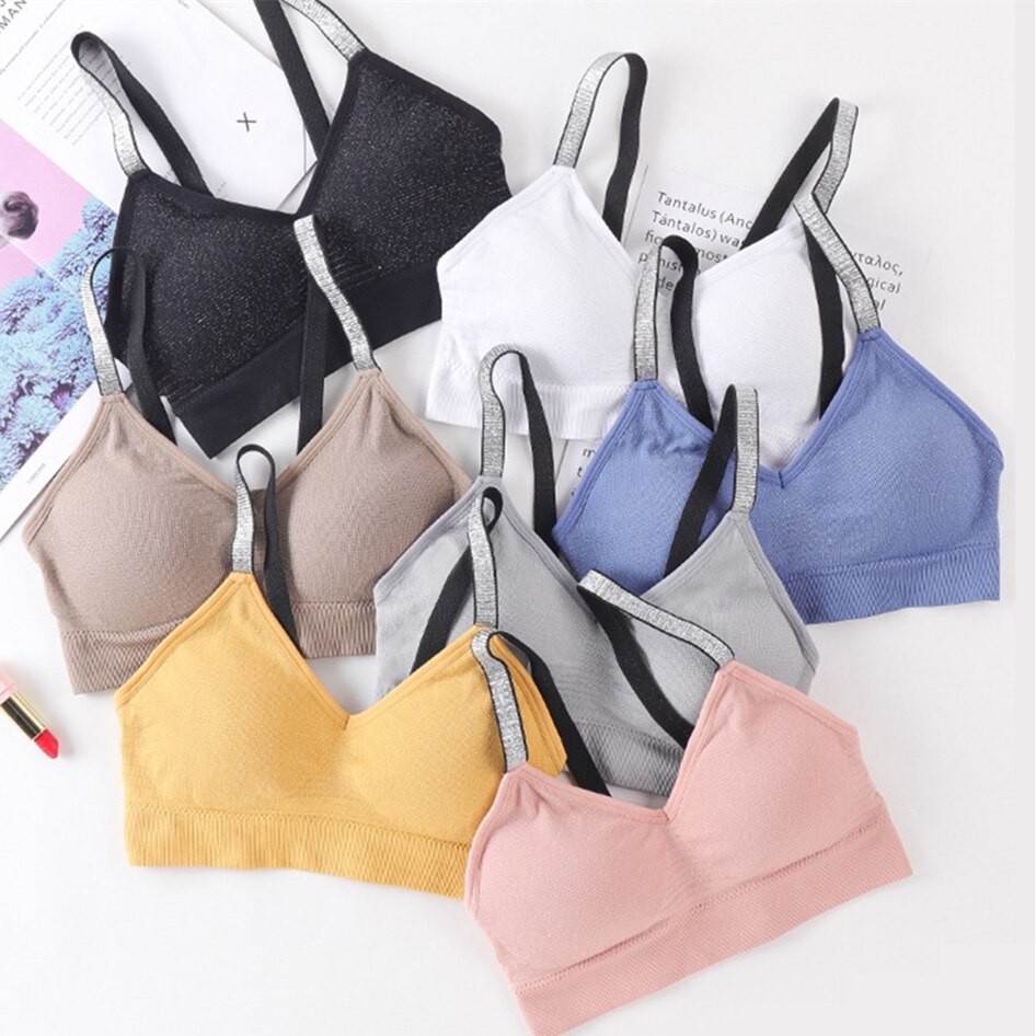 Sujetadores sin costuras para mujer, ropa deportiva de secado rápido, transpirable, para gimnasio, entrenamiento de Fitness, brasieres de Yoga, Top de soporte, ropa activa