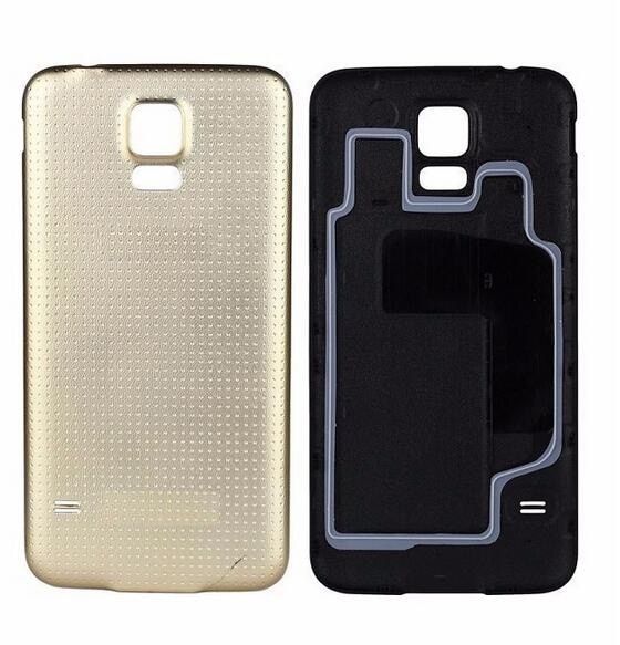 Back battery door cover for Samsung Galaxy S5 i9600 G900 Rear housing for Galaxy S5 mini G800 back cover case with 1x film