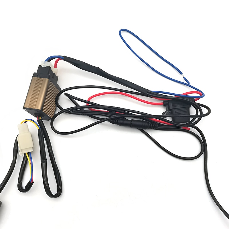 Auto Lenkrad Heizung Bausatz 12V Kohlenstoff Faser Erhitzt Pad mit/6 Gang LED Schalter