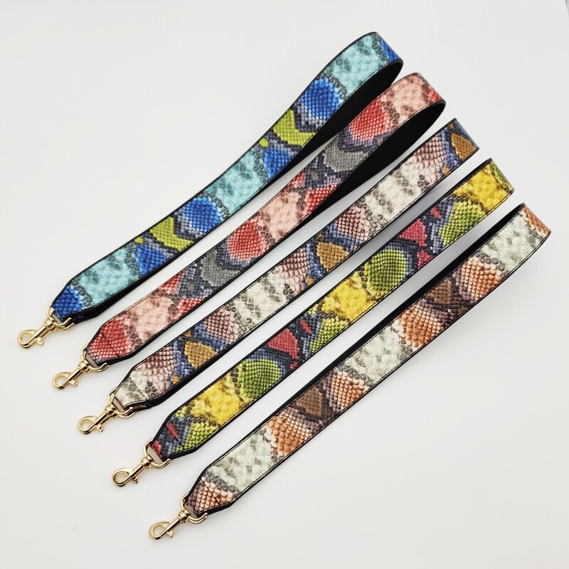 Serpentine Lederen Tas Band Vrouwen Schoudertas Crossbody Bag Riem Brede Band Bag Deel Accessoires Vrouwelijke Messenger Bag Riem 100Cm