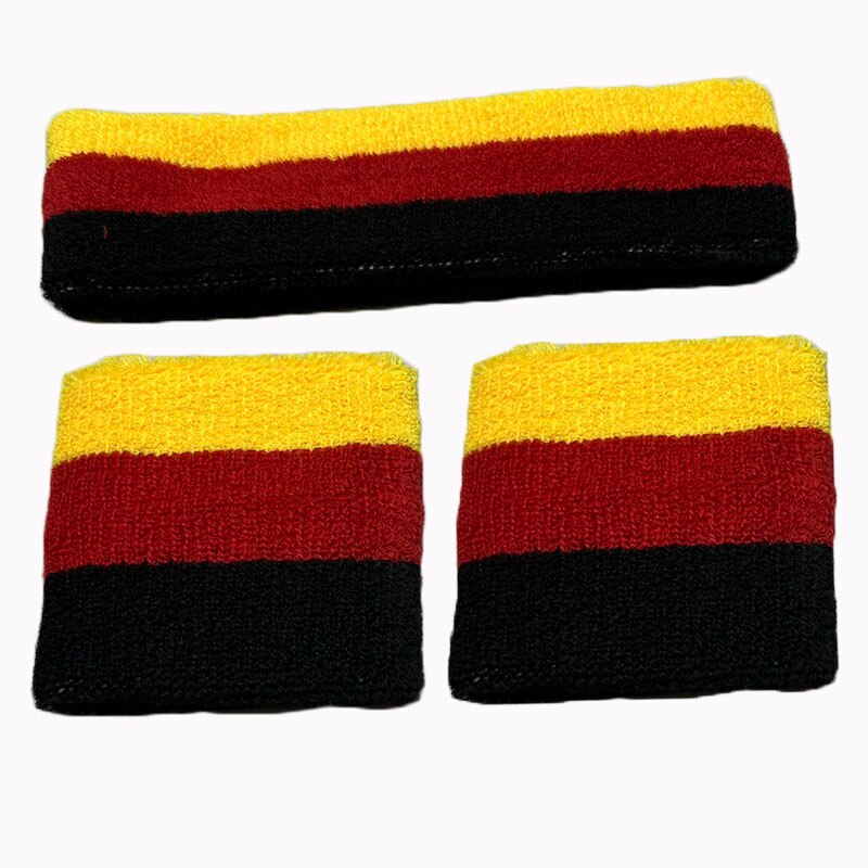 Mannen Vrouwen Sport Polsbandjes Voor Tennis Yoga Hoofdband Volleybal Pols Brace Guard Basketbal Fitness Handdoek Zweetband Head Band: 1 set 03