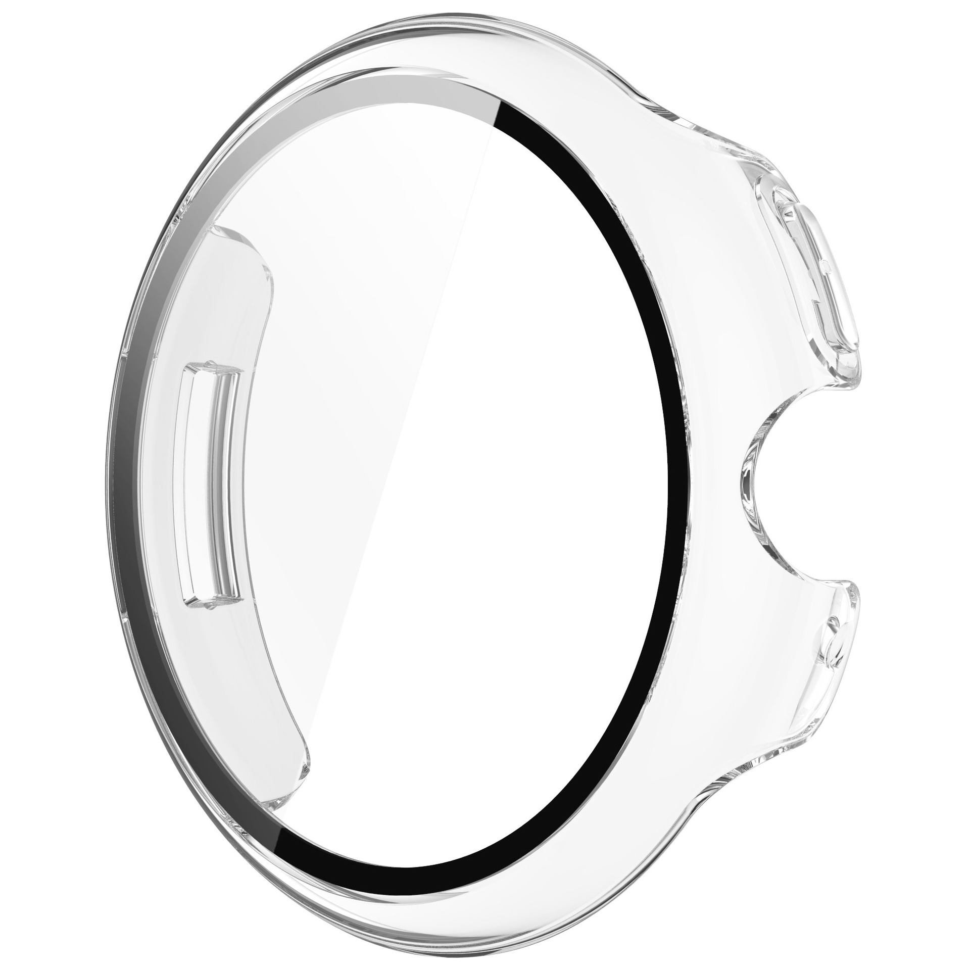 Étui + verre pour Google Pixel Watch 3, 45mm 41mm, housse de protection anti-rayures pour pare-chocs tout autour + accessoires de protection d'écran: XXL / 橄榄绿