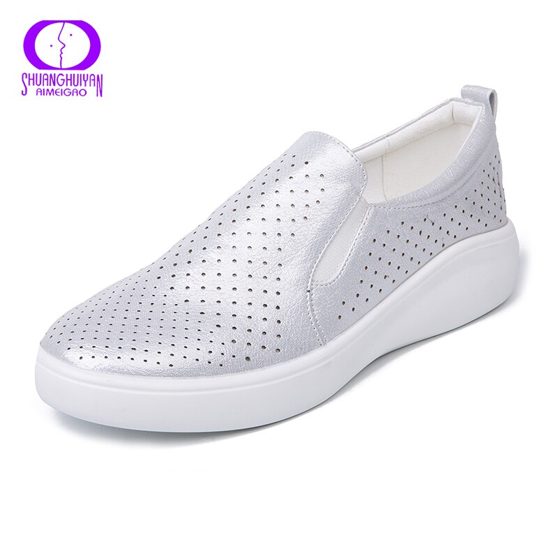 AIMEIGAO Flats Casual Vrouwen Schoenen Comfort Slip On Loafers Schoenen Comfortabele Zachte Bodem Platte Schoenen