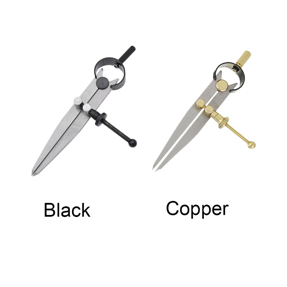 2pcs Geometry Drawing For Woodworking Adjustable Wing Divider Metalworking DIY Sewing Tools Leather Drafting Lockable