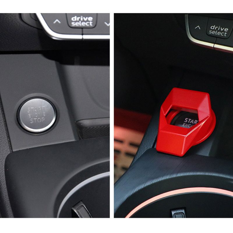 Aluminum Alloy Start Stop Engine Push Button Switch Cover Car Interior Decor