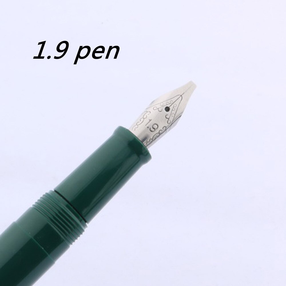 992 parallel Fountain Pen Duckbill Gothic art Flower Flat plastic Dark green Office school supplies ink pens: A4-1.9