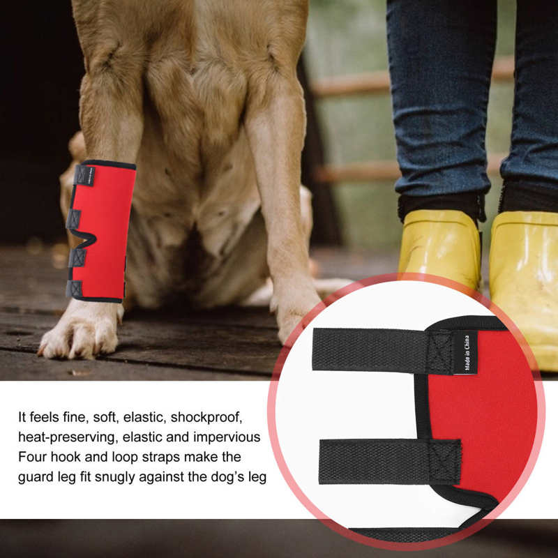 Dog Physiological Pants Dog Kneepads Elastic Injury Wound Leg Support Protector Recovery Pet Knee Joint Wrap Menstruation