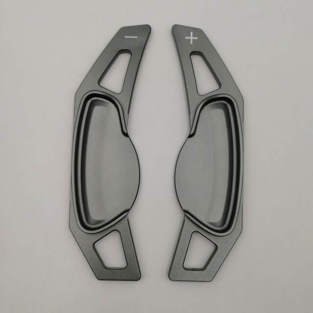 car steering wheel shift paddle extender for benz smart 451 453 fortwo forfour Aluminum Alloy quick shifting: Dark Grey