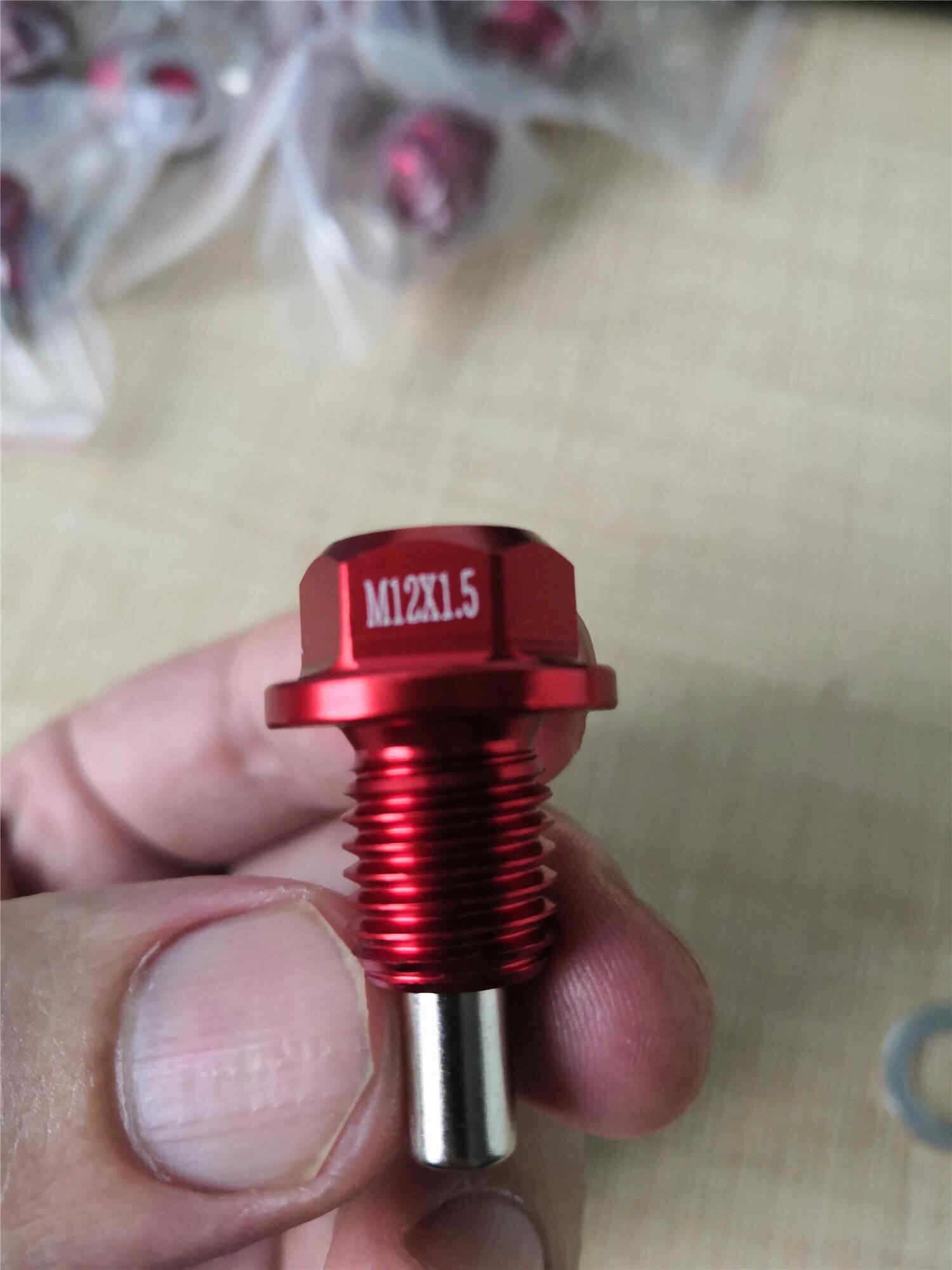 Magnetic Oil Drain Plug Sump Drain Nut M12*1.5 Oil Drain Bolt Screw Oil Sump Drain Plug