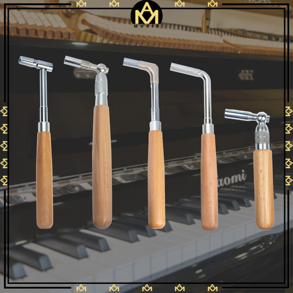 Llave de Piano , mango de madera de arce, sintonizador de martillo de acero inoxidable, herramienta de afinación de Piano
