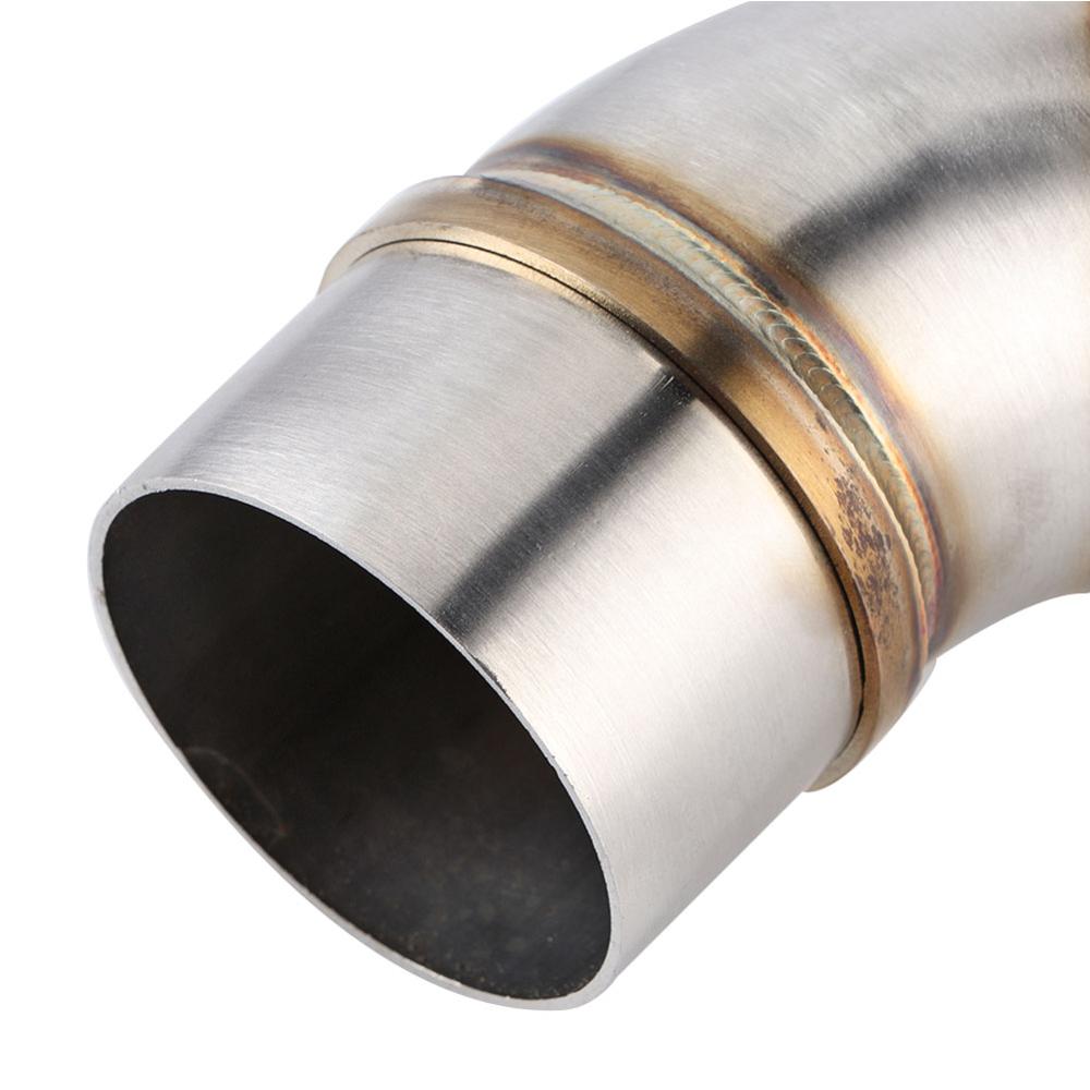 Motorcycle Slip On Exhaust Middle Link Pipe Adapter Connector for Yamaha R25 R3 Added Coating Process
