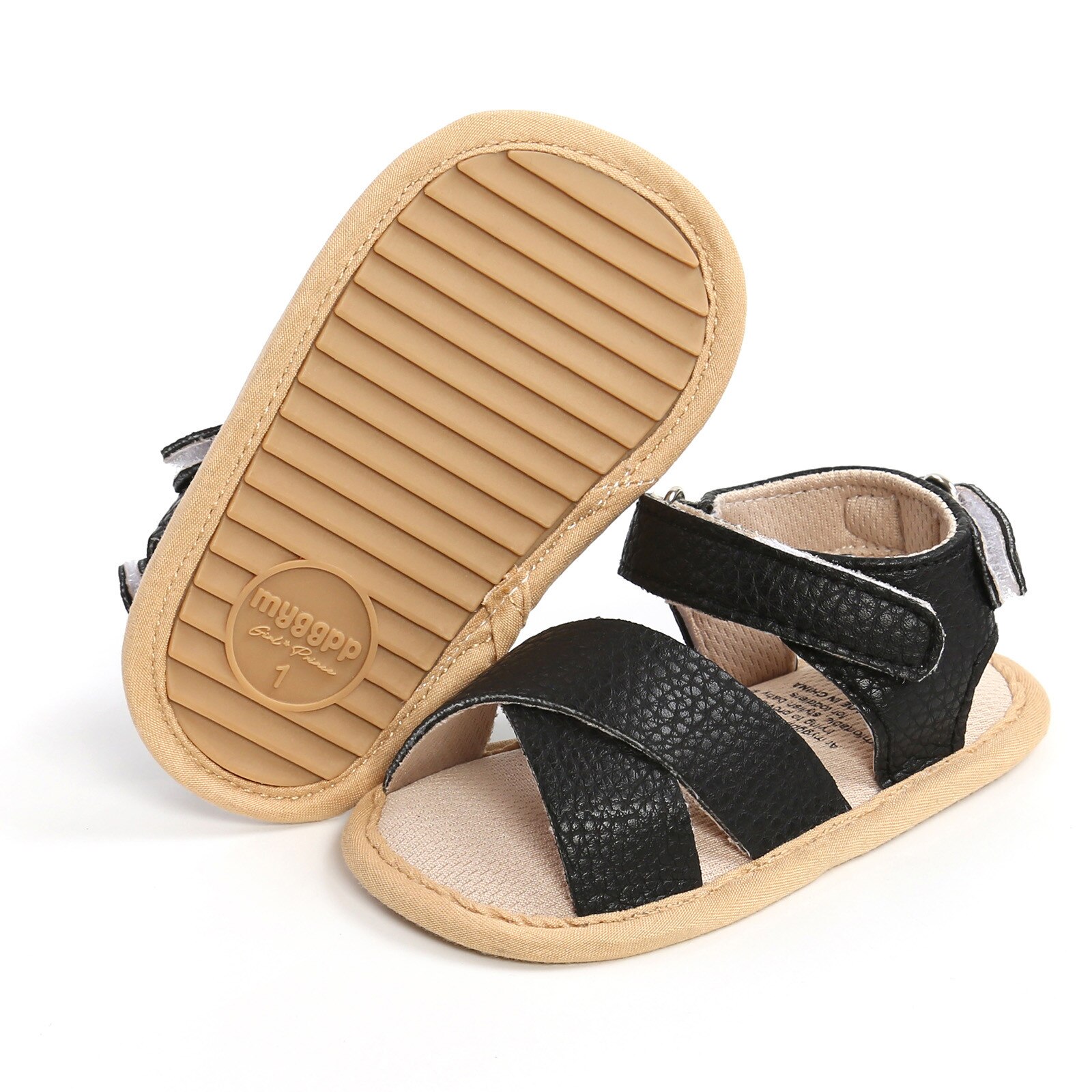 6 Style Summer Baby Girls Gladiator Sandals Flat Leopard Cross Velcroo Sandals Baby Rome Sandals Soft Sole Crib Walking Shoes