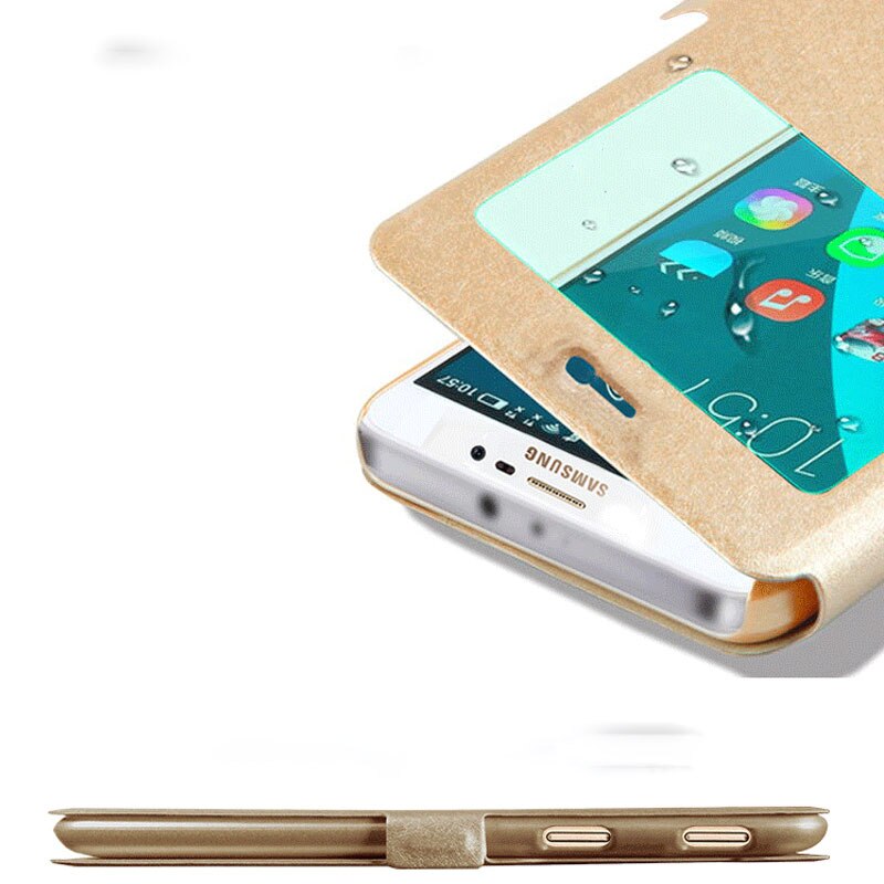 Für Coque Samsung J5 Fall View Fenster Flip Fall Für Samsung Galaxy J3 J5 J7 Pro Abdeckung Leder j330 J530 J730 Hoesje