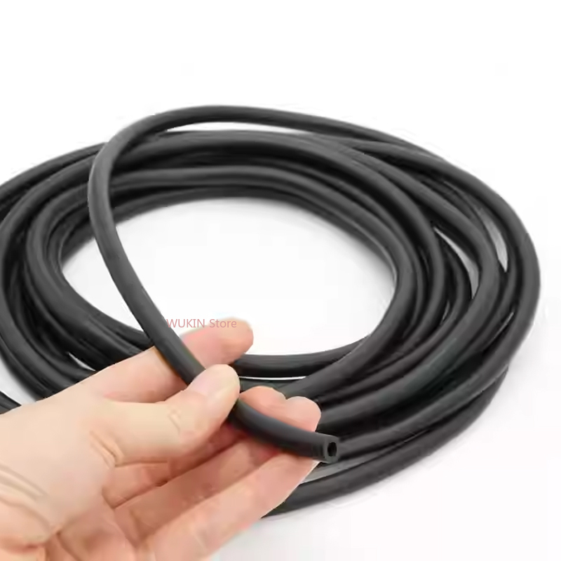 Fluorkautschuk-Schlauch Schwarz FKM Fluorkautschuk-Rohr Korrosionsbeständig, Säure- und Alkalibeständig, Ölbeständig 2mm~20mm