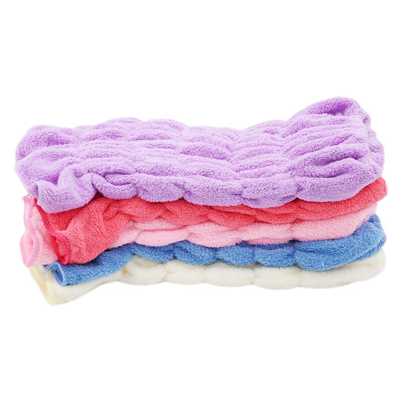 Microfiber Thicken Hair Turban Quickly Dry Hair Hat Wrapped Towel Bath With Cute Bathroom Accessories